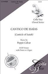 Cantico de Isaias SATB choral sheet music cover